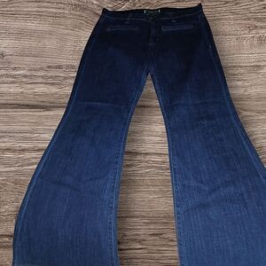 Hudson Jeans Dark Blue Flare & Wide Leg